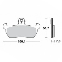 Brzdové destičky SBS 641 HF